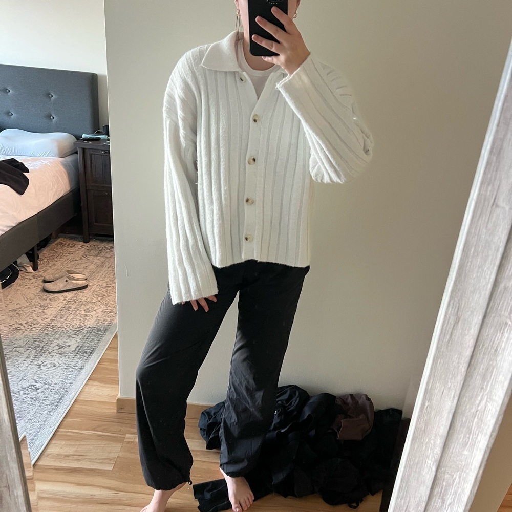 Topshop Cream Knit Sweater